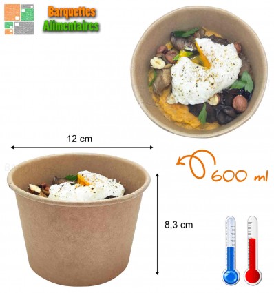 Pots carton 600 ml