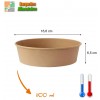 Pot carton 1100 ML avec couvercle