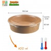 Pot carton 1100 ML avec couvercle