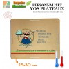 100 Plateaux repas DROME Mini 3 comp. personnalisés