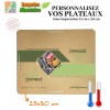 100 Plateaux repas DROME Mini 3 comp. personnalisés