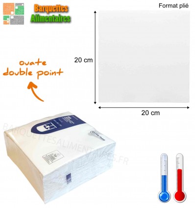 Serviettes double point 40x40 cm