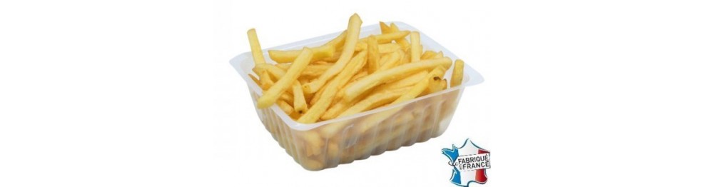 Achat barquette frite plastique 500 ml