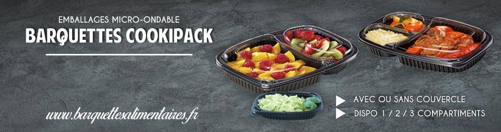Barquettes couvercle Cookipack