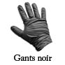 gants jetables noir