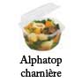 Barquettes alimentaires plastique octogonale micro ondable ALPHATOP alphaform