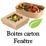 boites carton avec fenêtre