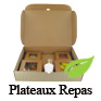 Plateaux repas fibres avec couvercle pour repas a emporter ou livraison de traiteur