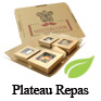 Plateaux repas écologique avec couvercle pour repas a emporter ou livraison de traiteur