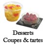 coupes dessert jetable et barquettes plastique pour part de tarte