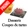 coupes dessert jetable et barquettes plastique pour part de tarte