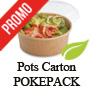 Pots carton pour plats chauds et froids